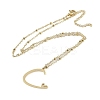 304 Stainless Steel Pendant Necklaces NJEW-H029-02G-C-2
