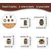 120Pcs 10 Style Tibetan Style Alloy Beads FIND-NB0002-85-3