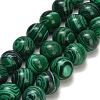 Dyed Synthetic Malachite Beads Strands GG-CBA6382-A03-12mm-3