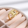 Rack Plating Brass Cuff Finger Rings for Women RJEW-M028-06G-4
