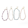 4Pcs 4 Style Natural Mixed Gemstone Chips & Pearl Beaded Necklaces Set for Women NJEW-JN04008-1