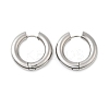 Tarnish Resistant 202 Stainless Steel Huggie Hoop Earrings EJEW-O087-08P-P-1