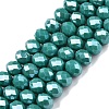 Electroplate Glass Beads Strands EGLA-A044-P8mm-A31-1