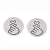 Non-Tarnish 201 Stainless Steel Pendants STAS-T064-38P-29-2
