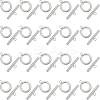 40Pcs 304 Stainless Steel Ring Toggle Clasps STAS-SC0007-42C-1