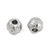 Anti-Tarnish Textured 316 Surgical Stainless Steel Beads STAS-M106-01D-P-3