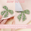 16Pcs 8 Styles Bowknot Hotfix Rhinestone Iron on Patches Appliques DIY-CP0009-65-6