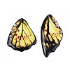 Epoxy Resin Butterfly Wing Pendants RESI-T057-86B-1