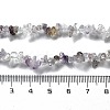 Natural Supper 7 Rutilated Quartz Chip Beaded Necklaces for Men Women NJEW-G159-01A-5