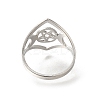 304 Stainless Steel Rings for Women RJEW-S238-10P-3