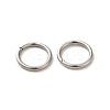Tarnish Resistant 304 Stainless Steel Open Jump Rings A-STAS-Q186-02-10x1.2-2