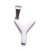 Non-Tarnish 304 Stainless Steel Letter Pendants STAS-H127-Y-P-1
