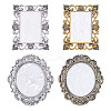 4Pcs 2 Styles 2 Colors Resin Imitation Shell Color Palette DIY-NB0013-56-1