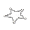 Stainless Steel Color 304 Stainless Steel Rhinestonet Pendants LS-STAS-Q312-02D-P-2