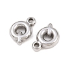 304 Stainless Steel Pendants STAS-S186-12Q-P01-2