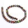 Dyed Natural Imperial Jasper Round Bead Strands G-M274-06-10mm-2