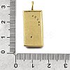 Brass Micro Pave Cubic Zirconia Pendants KK-S523-09G-3