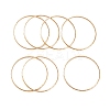 7Pcs PVD Vacuum Plating 304 Stainless Steel Textured Ring Bangles Set for Women BJEW-A011-11C-G-2