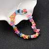Unisex Synthetic Crackle Quartz Chips Beads Stretch Bracelets BJEW-S143-18-1-1