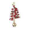 Glass Seed Beaded Christmas Tree Big Pendants PALLOY-TA00330-01-1