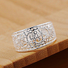 Vintage Elegant Fashion Style Brass Hollow Out Metal Rings RJEW-EE0002-006P-G-6
