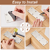 6Pcs 8-Hole 201 Stainless Steel Bracket STAS-GA0001-52-3
