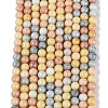 Ombre Effect Opaque Crackle Glass Beads Strands GLAA-Q106-01A-A11-2