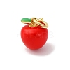 Brass Enamel Charms KK-Q098-33G-A-1