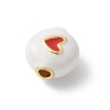 Brass Enamel Beads KK-P294-53G-02-2