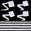 4 Rolls 4 Styles Cotton Flower Lace Ribbon OCOR-FG0002-77A-1