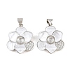 Brass Micro Clear Cubic Zirconia Peg Bails Pin Pendants KK-CBA6A75-52C-P-1
