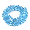 Electroplate Glass Beads Strands EGLA-A044-T4mm-B08-3