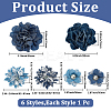 6Pcs 6 Styles Cloth Ornament Accessories DIY-CY0003-19-2