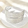 304 Stainless Steel Cuff Bangles for Women BJEW-Z096-02P-1
