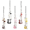 2Pcs ABS Plastic Imitation Pearl & Acrylic & Alloy Mobile Straps HJEW-YW00163-01-2