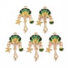 Alloy Enamel Pendants ENAM-S126-118A-NR-1