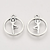 Tibetan Style Alloy Pendants TIBEP-T009-31AS-RS-2