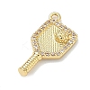 Brass Micro Pave Cubic Zirconia Pendants KK-I476-29A-G-2