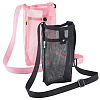 2Pcs 2 Colors Polyester Plastic Water Bottle Mesh Pouches AJEW-CN0004-37C-1