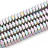 Electroplate Non-magnetic Synthetic Hematite Beads Strands G-T061-119C-1