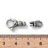 316 Stainless Steel Lobster Claw Clasps Sets STAS-D303-10AS-01-3