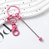Alloy Beadable Keychain Bar KEYC-WH20011-01P-H-1