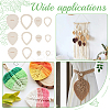 1 Set Wood Macrame Leaf/Flower Cutting Template DIY-BC0009-99-7