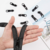 Nylon Closed-end Zipper and Zinc Alloy Zipper Sliders Zipper Head DIY-BC0011-64-3