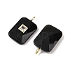 Natural Obsidian Pendants G-I391-03G-12-2