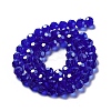 Electroplate Transparent Glass Beads Strands EGLA-A035-T8mm-A06-2