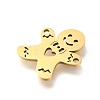 201 Stainless Steel Laser Cut Connector Charms STAS-R132-10G-2