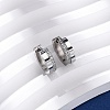 304 Stainless Steel Cubic Zirconia Hoop Earrings EJEW-D331-12P-4