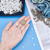 200Pcs 4 Styles Spray Painted Iron Safety Pins AJEW-AR0001-14-3