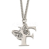 201 Stainless Steel Necklaces NJEW-Q336-01F-P-1